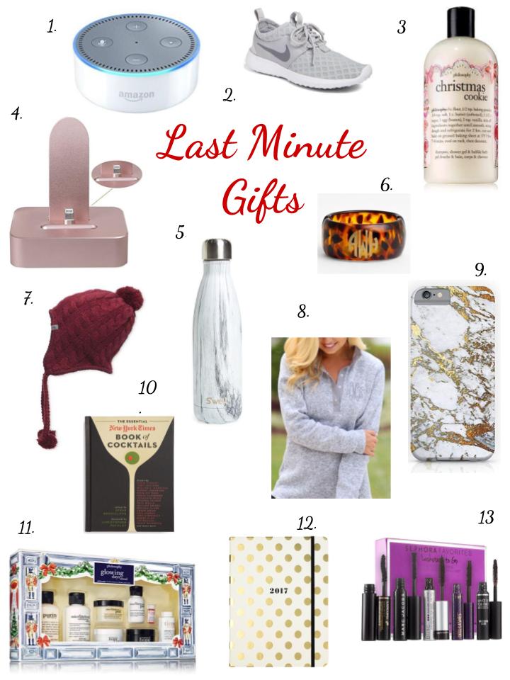 Last minute gifts