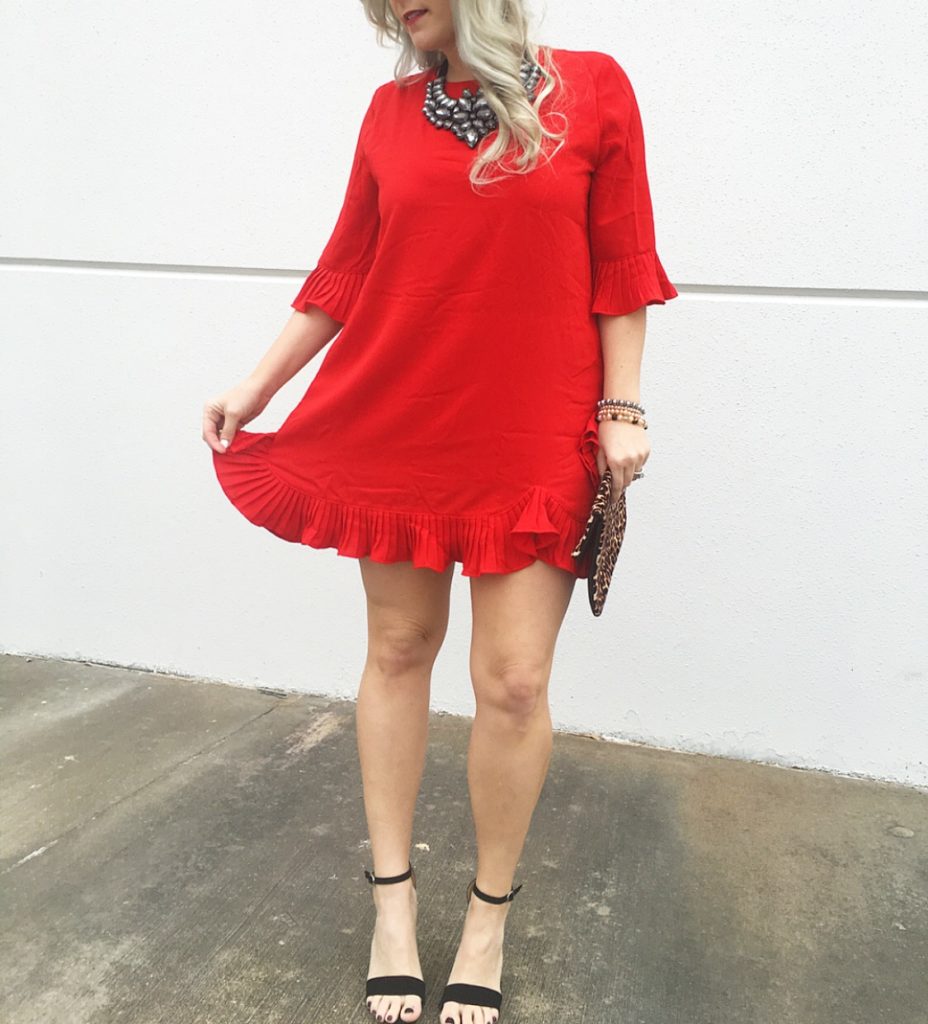 "Lady in Red" Ruffle Dress | KingdomofSequins