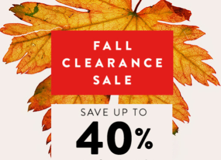 Fall Clear Out Sale