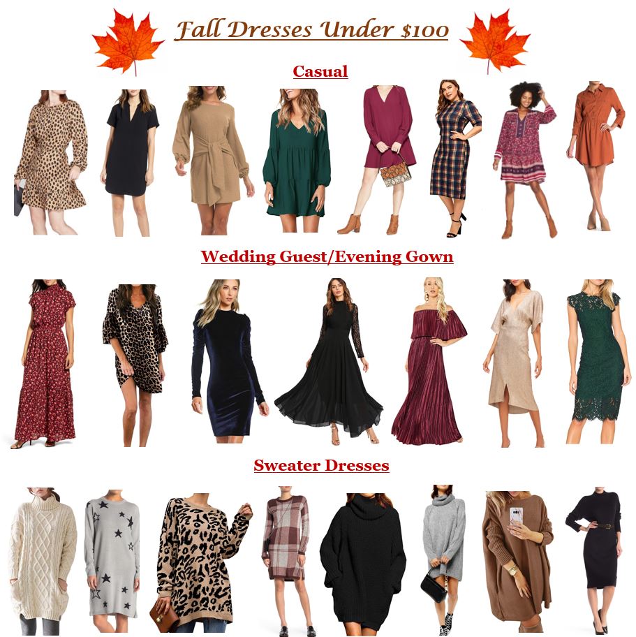 Fall Dresses Under $100 | KingdomofSequins